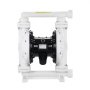 VEVOR Air Operated Double Diaphragm Pump, 25 GPM, 1 inch Inlet & Outlet Pneumatic Waste Oil Transfer Pump, Max 100 PSI, Polypropylene Body, Air-Operated for Diesel, Grease, Kerosene, Gasoline & Oil