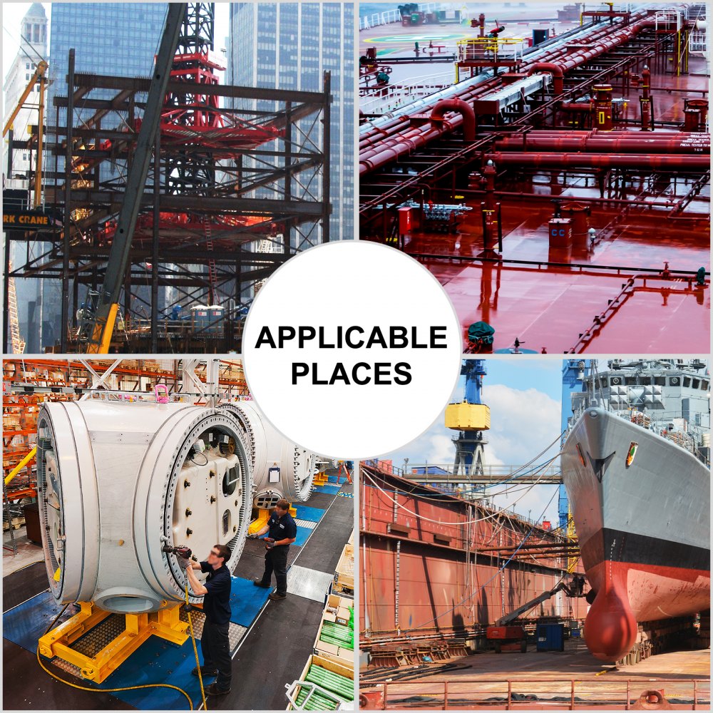 VEVOR pneumatic tapping machine in construction, shipbuilding, and manufacturing industries.