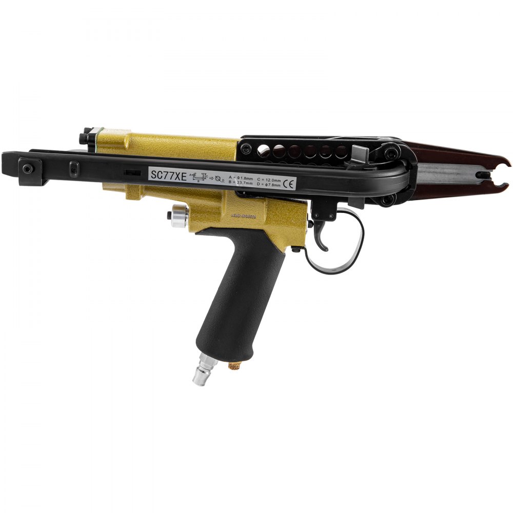 Hog Ring Stapler SC77XE Pneumatic Hog Ring Plier 1/4'' NPT C Ring Gun Mattress