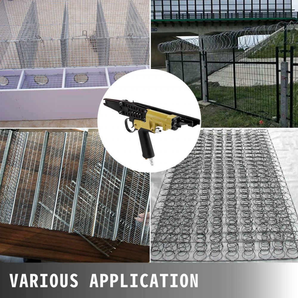 Hog Ring Stapler SC77XE Pneumatic Hog Ring Plier 1/4'' NPT C Ring Gun Mattress