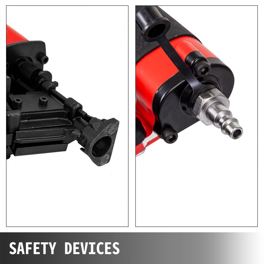 Coil Nail Gun Nailer 22-45 mm Air Tool Decking Fencing Framing Industrial CNR45