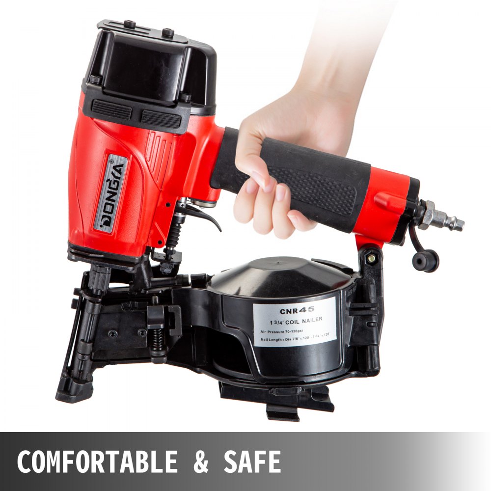 Coil Nail Gun Nailer 22-45 mm Air Tool Decking Fencing Framing Industrial CNR45