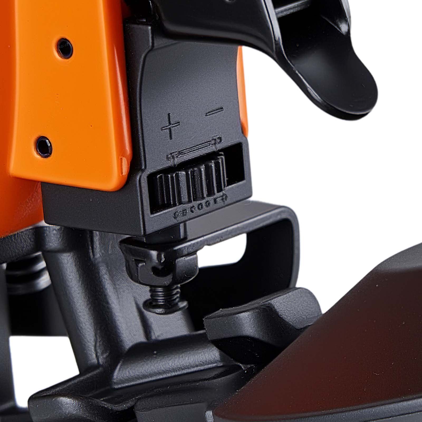 VEVOR Roofing Nailer CN45C, 19mm to 45mm 15 Degree Air Roofing Nail Gun with Two Firing Modes & Tool-Free Depth Adjustment, 4.8-7.5 Bar Pneumatic Coil Nailer for Asphalt Shingles, Roof Sheathing