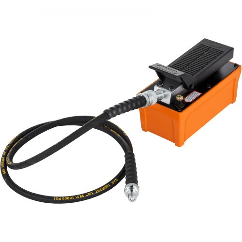 VEVOR Air Over Hydraulic Pump 10000 PSI Pedal Hydraulic Jack Pump 1.5L Tank Capacity Single Acting Air Pump Electric (hydraulic pump)