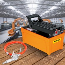 VEVOR 10000 PSI  Hydraulic Pump, Air Foot Pump with Hose, Hydraulic Jack Pump with Air Hose for Hydraulic Ram Cylinders(hydraulic pump with hose)