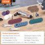 VEVOR Air Die Grinder, 1/4" Right Angle Die Grinder 20000RPM, Lightweight, Ball Bearing Construction, 24PCS Discs for Grinding, Polishing, Deburring, Rust Removal