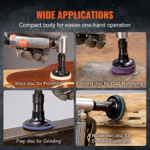 VEVOR Air Angle Die Grinder, 1/4" Right Angle Die Grinder (20000RPM), Heavy Duty 90-Degree Angled Air Powered, 24PCS Discs for Grinding, Polishing, Deburring, Rust Removal