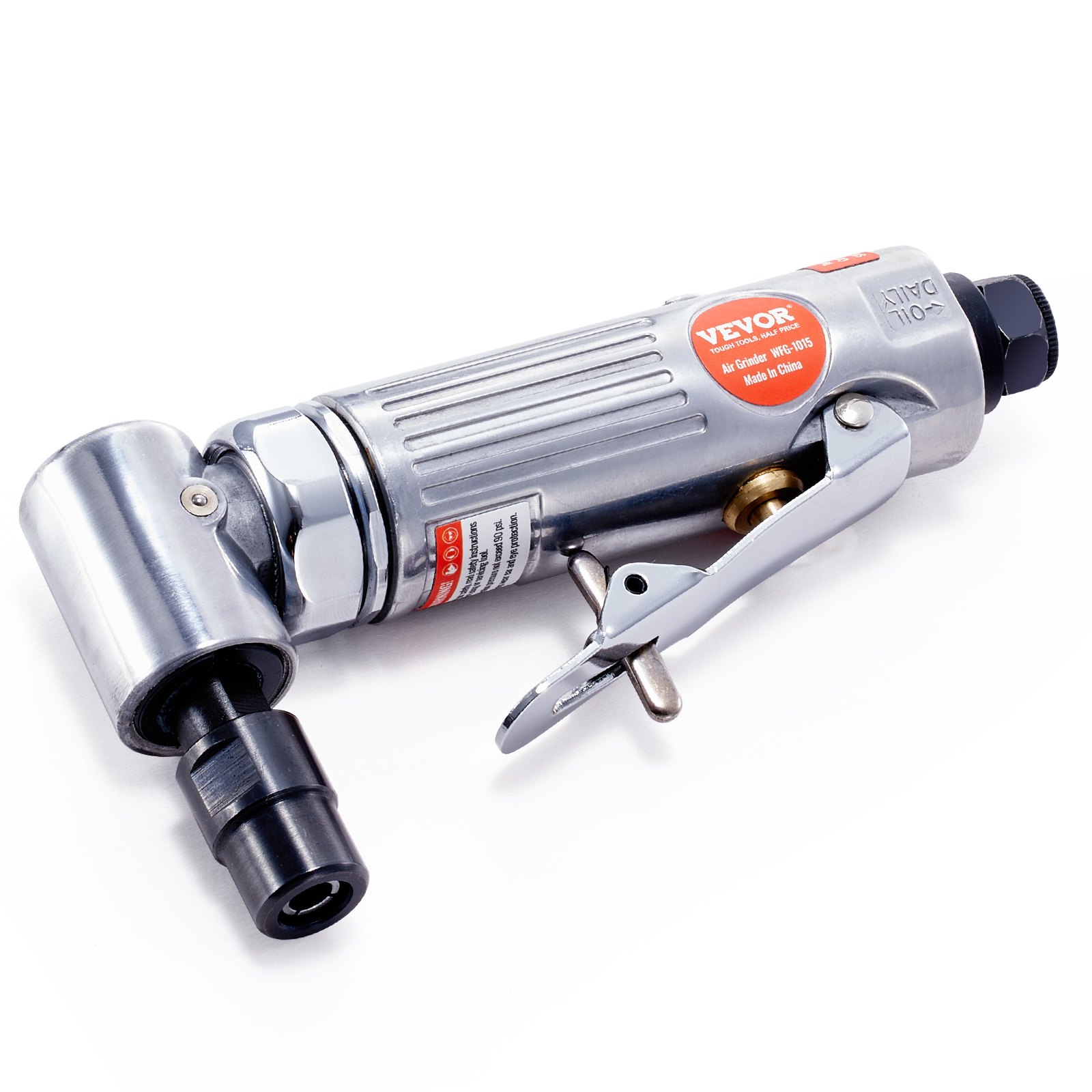 VEVOR Air Angle Die Grinder, 1/4" Right Angle Die Grinder 20000RPM, Heavy Duty, Lightweight, with 24PCS Discs for Grinding, Polishing, Deburring, Rust Removal