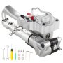 Instrument pneumatic de legat banda VEVOR, pentru curele din plastic PP și PET de 1/2"-3/4", mașină de legat ambalaj, presă de balotat manuală, mașină automată de ambalare cu tensiune maximă de 3500N, kit portabil de legat banda