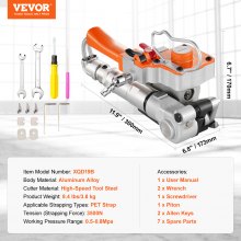 VEVOR Pneumatic Strapping Tool Hand Held Strapping Machine for 1/2"-3/4" PET