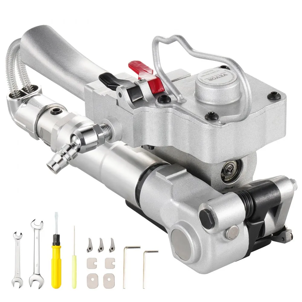 VEVOR Pneumatic Strapping Tool Hand Held Strapping Machine for 3/4"-1" PET Band