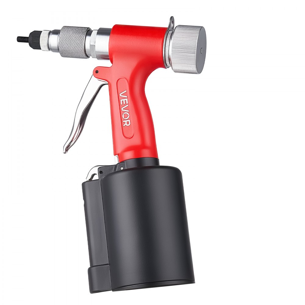 VEVOR Pneumatic Rivet Nut Gun Kit with 8PCS SAE & Metric Gun Heads, M4 M5 M6 M8 M10 1/4" 5/16" 3/8", 2680LBS Force, Air Rivet Nut Tool for Automotive, Construction, Industrial Manufacturing