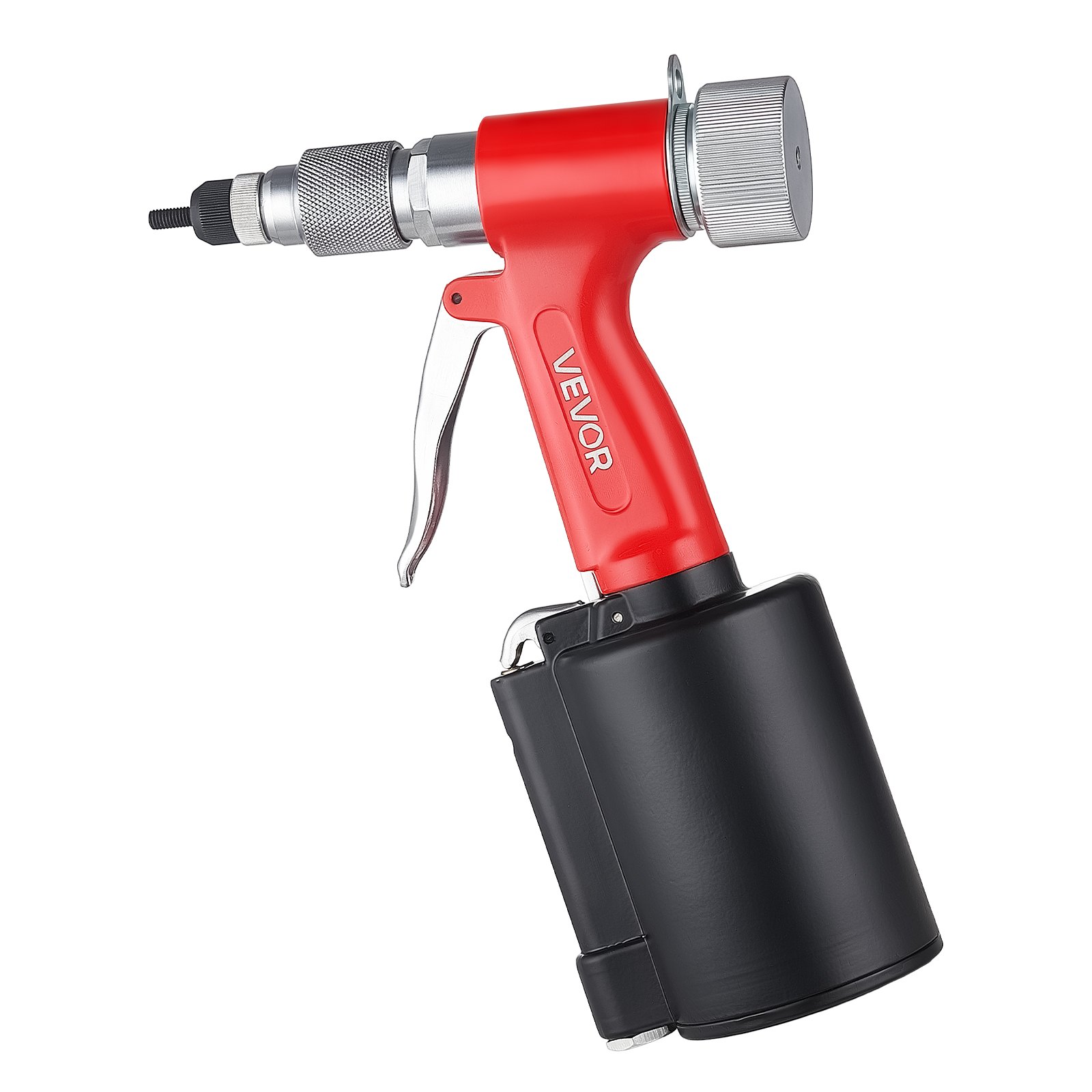 VEVOR Pneumatic Rivet Nut Gun Kit with 8PCS SAE & Metric Gun Heads, M4 M5 M6 M8 M10 1/4" 5/16" 3/8", 2680LBS Force, Air Rivet Nut Tool for Automotive, Construction, Industrial Manufacturing