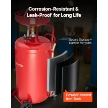 VEVOR Waste Oil Drain Tank 25 Gallon Air Operated Portable Oil Drainer