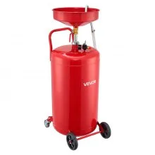VEVOR Waste Oil Drain Tank 25 Gallon Air Operated Portable Oil Drainer