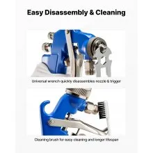VEVOR Siphon Feed Spray Gun High Atomization Air Paint Spray Gun 1.8 mm Nozzle
