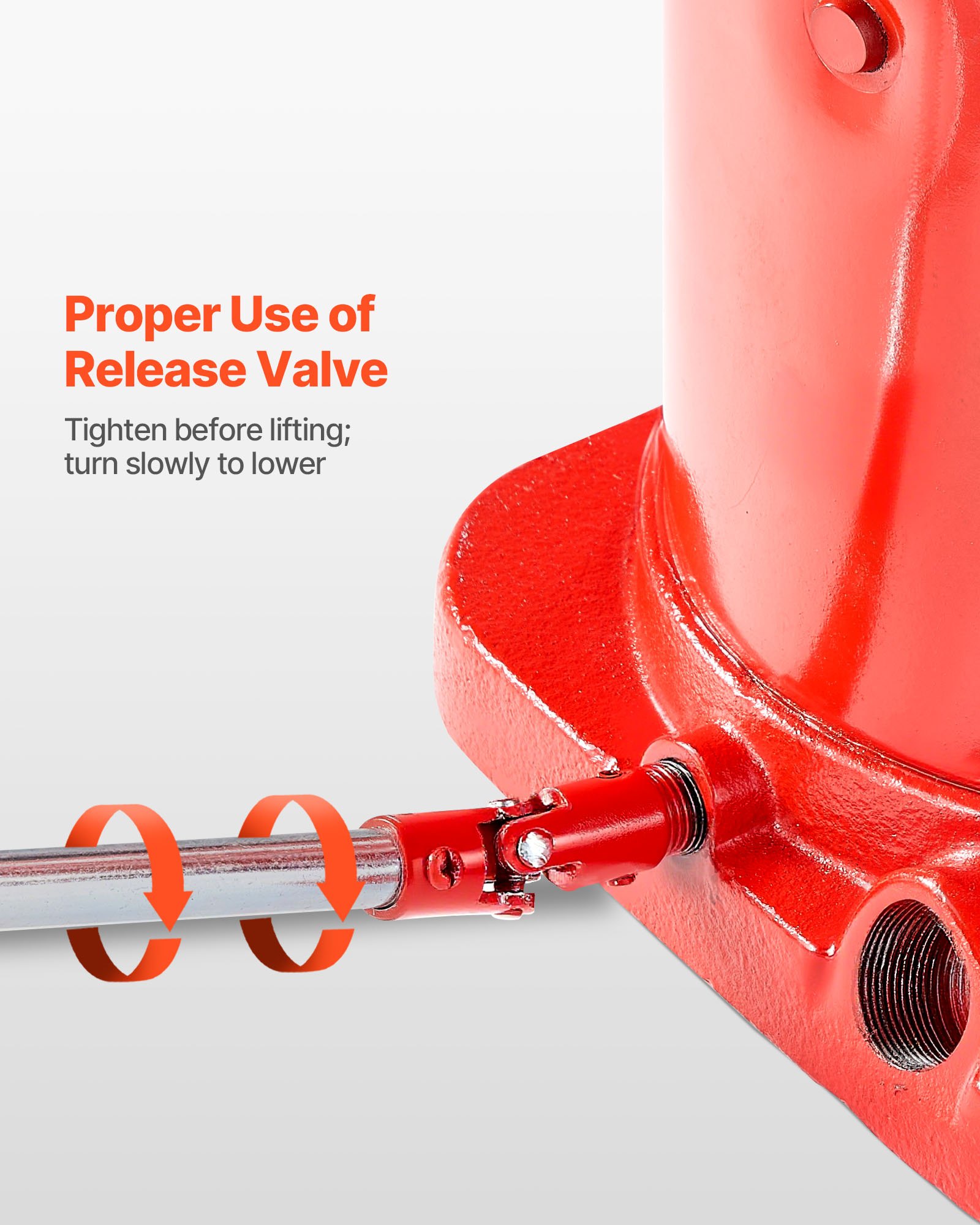 VEVOR Air Hydraulic Bottle Jack, 50 Ton (110231.5 lbs) Capacity, 265-410 mm Lifting Range, Pneumatic/Manual Heavy Duty Welded Bottle Jack with Pump for SUV, Pickup, Truck, RV, Car Auto Repair, Red