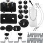 VEVOR Pneumatic Air Pressure Bleeder, Brake Pressure Bleeding Tool Portable Brake and Clutch Bleeder Valve System Kit Garage Workshop Mechanics Brake Oil and Fluid Extractor Bleeder Tool