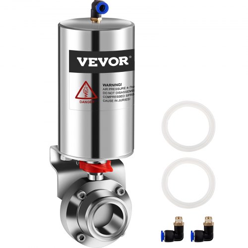 Lot De 2 Vannes De Contrôle D'air En Acier Inoxydable 304 - Compatible 4 Mm, M5, 1/8", 1/4" - Pour Systèmes Pneumatiques