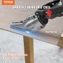 VEVOR Board Cutter Drill Attachment, with 360 Degree Pivoting Head, Board Shears Attachment, Cut Max. 0.47" Plasterboard and 0.5" Fiber Cement, Applicable with Most 1500-3000RPM Electric Drill