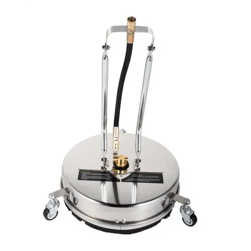 VEVOR Surface Cleaner, 4000 psi Pressure Surface Cleaner, 16" Pressure Washer Surface Cleaner 1/4" QC Pressure Washing Surface Cleaner Stainless Steel Pressure Cleaner for Decks with Twin Rotary Arm