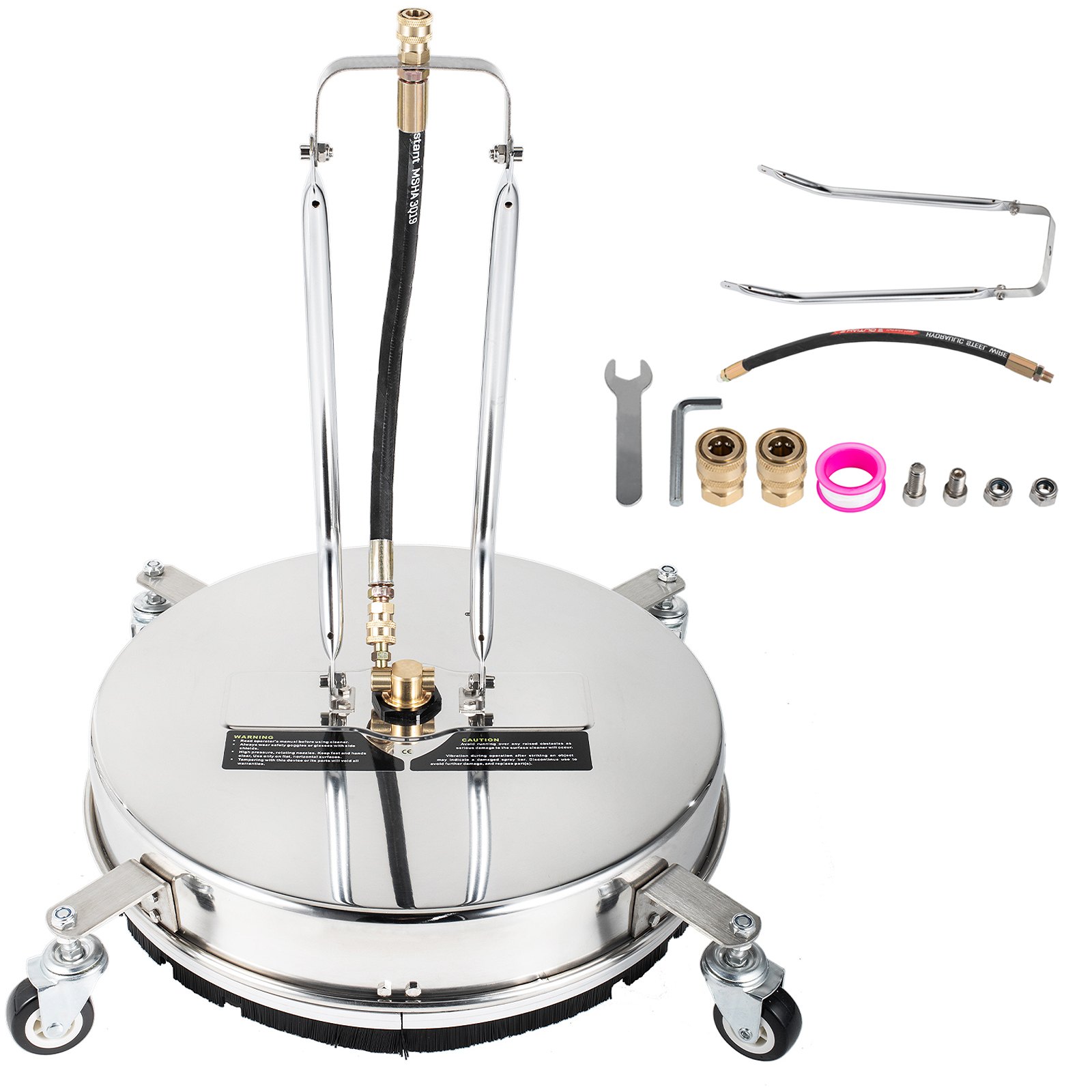 Sweiko Surface Cleaner, 4000 psi Pressure Surface Cleaner, 18" Pressure Washer Surface Cleaner 1/4" QC Pressure Washing Surface Cleaner Stainless Steel Pressure Cleaner for Decks with Twin Rotary Arm Sweiko Surface Cleaner, 4000 psi Pressure Surface Cleaner, 18" Pressure Washer Surface Cleaner 1/4" QC Pressure Washing Surface Cleaner Stainless Steel Pressure Cleaner for Decks with Twin Rotary Arm