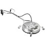 VEVOR pressure washer surface cleaner with stainless steel housing and wheels.