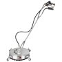 VEVOR pressure surface cleaner with stainless steel body, handle, and attached black hose.