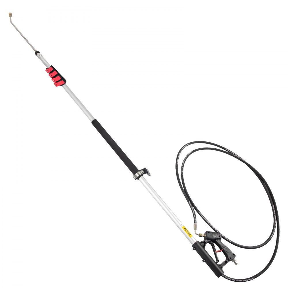 VEVOR telescoping pressure washer wand with adjustable spray and extendable aluminum handle.