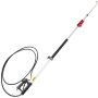 VEVOR telescoping pressure washer wand with black hose and red clamp.