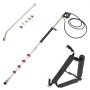 VEVOR telescoping pressure washer wand with nozzles, extension, hose, and shoulder harness.