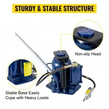 VEVOR Air Hydraulic Bottle Jack 32 Ton(70550lbs) Manual Auto Truck RV Repair