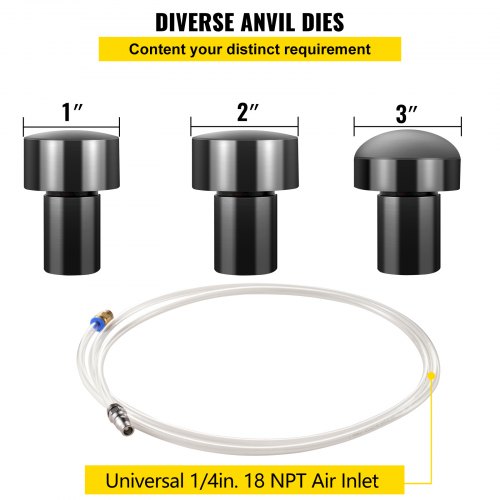 Marteau Pneumatique à Planer - Pour Tôlerie (acier, Aluminium, Cuivre) - 3 Enclimes Incluses - À Air Comprimé - 3