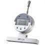 VEVOR Depth Gauge, Depth Micrometer Digital Electronic Indicator 0-22 inch Measuring Range, 0.0005" Resolution, Precision Unit Conversion with 4 Anvils, Measuring Tool for Groove, Step, Hole