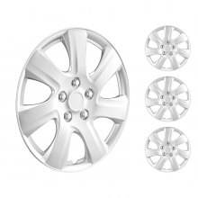 VEVOR 16" Wheel Rim Cover Hubcaps Set of 4 Sturdy Hubcap for All Weather Use