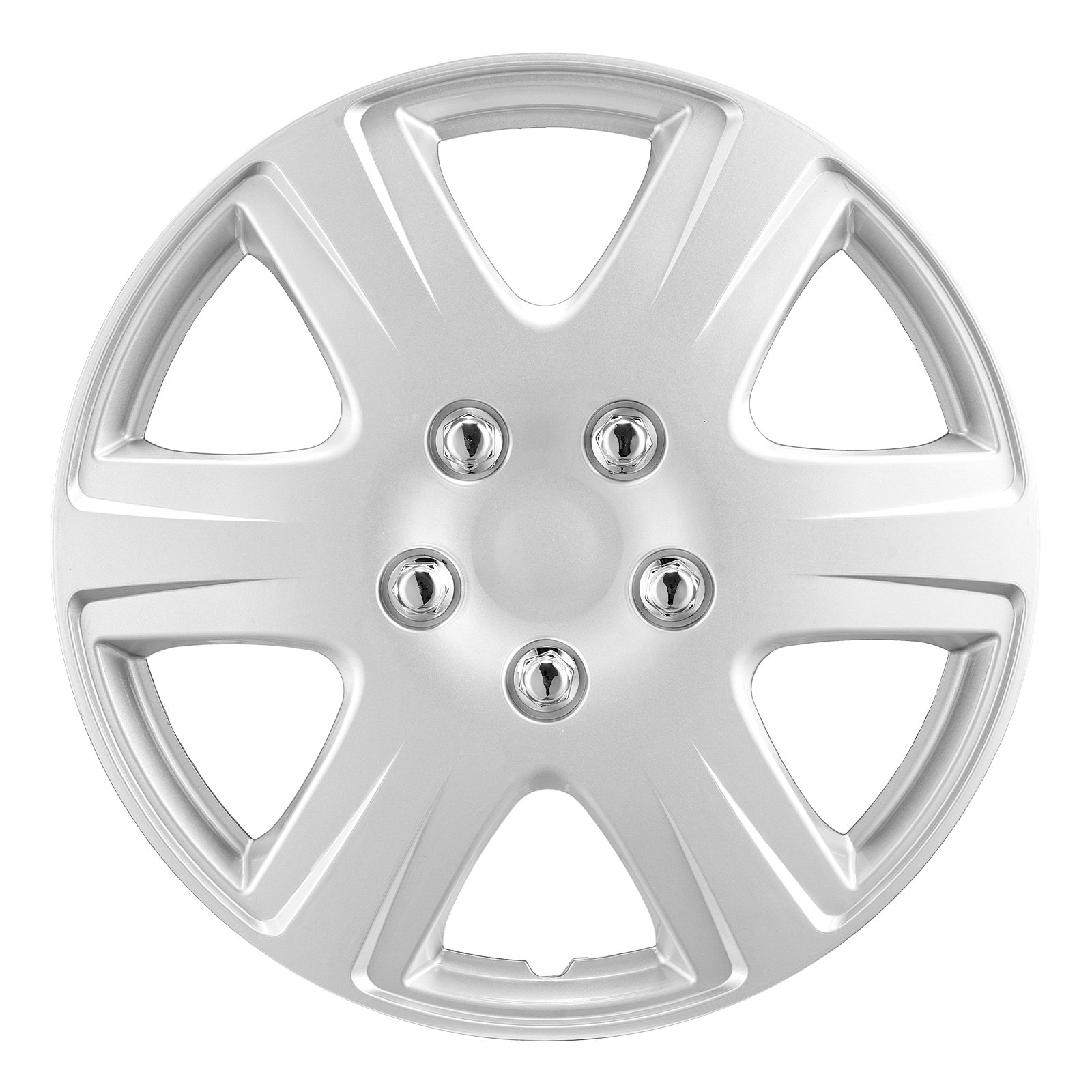 VEVOR Wheel Rim Cover Hubcaps, 15 in Diameter, Sturdy & Durable Scratch-Resistant Hubcap with Snap & Valve Nozzle Hole, ABS & PC Hubcap with High Rigidity & Less Wind Drag, Fits for All Weather Use