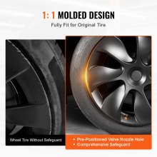 VEVOR 19" Wheel Rim Cover for 2021-2023 Model Y Hubcap with Valve Nozzle Hole