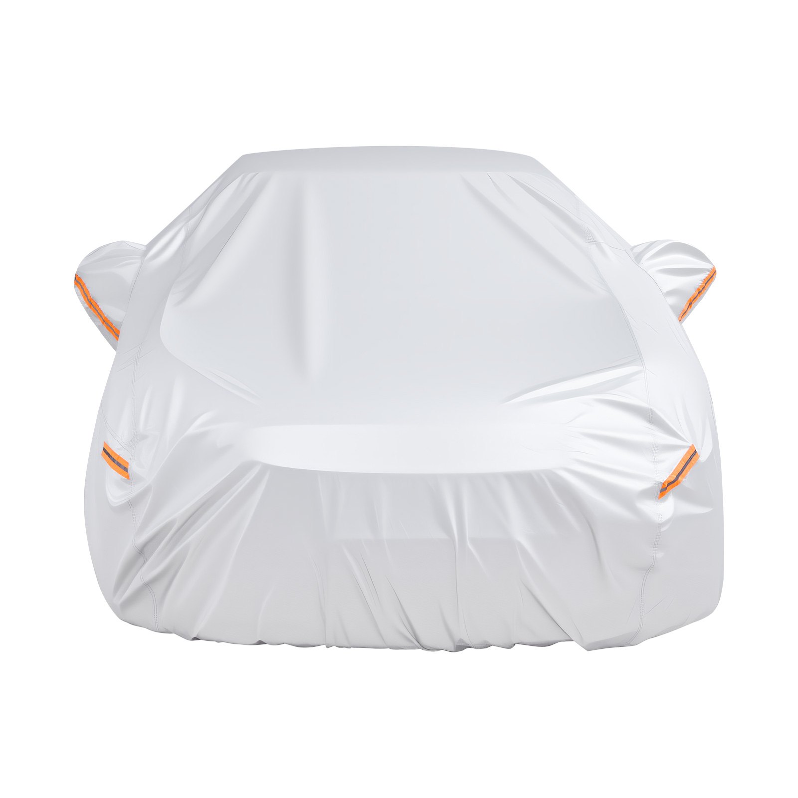 VEVOR Car Cover, Car Cover Waterproof for Mid Size European Sedan Cars Models, Custom-fit All Weather Sun Rain Wind Dust Snow Protection Full Exterior Covers with Door Zipper and Cotton Lining, Silver