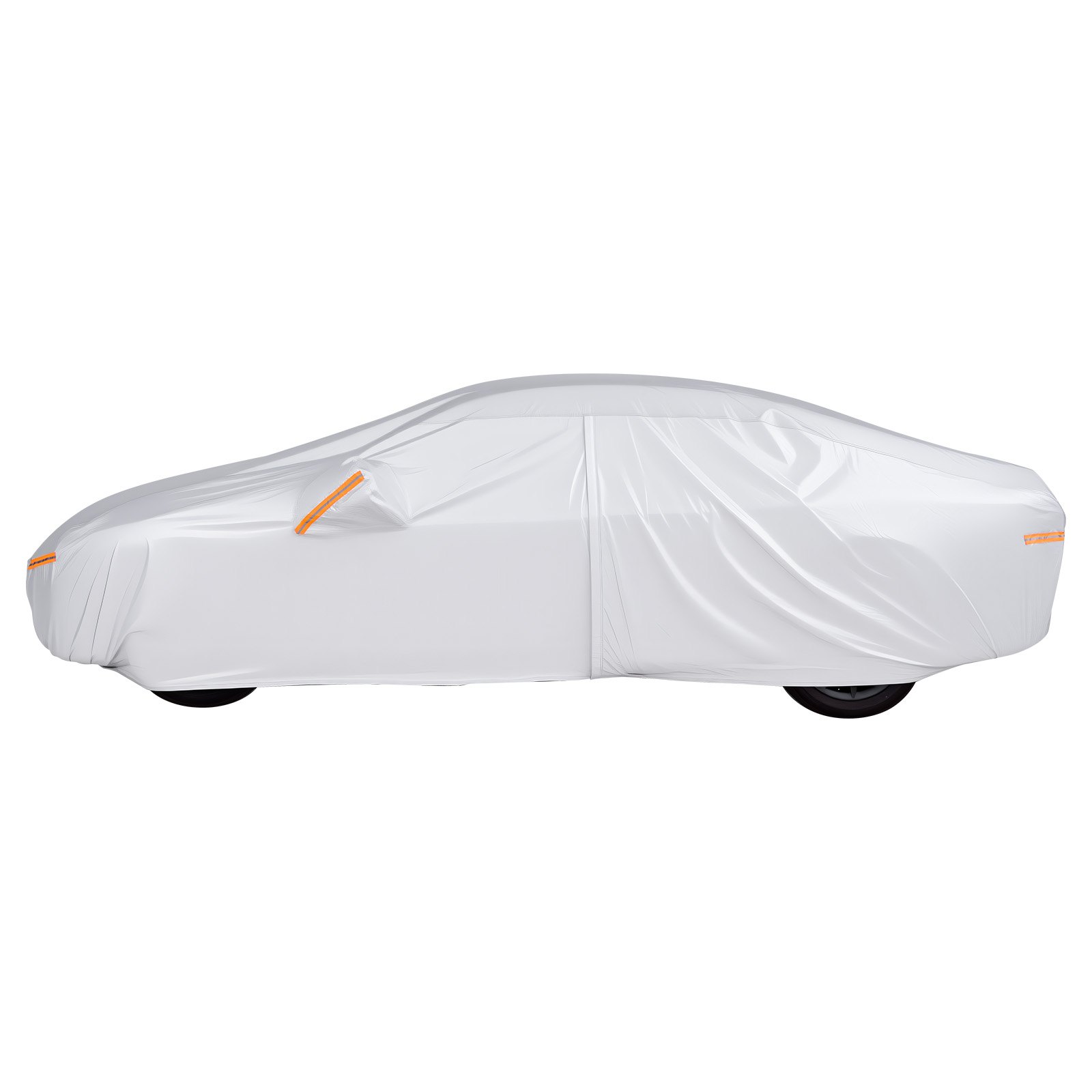 VEVOR Car Cover, Car Cover Waterproof for Toyota Camry Mid Size Sedan, Custom-fit All Weather Sun Rain Wind Frost Dust Snow Protection Full Exterior Covers with Door Zipper and Cotton Lining, Silver