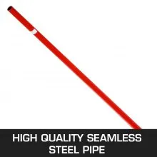 VEVOR 3T Prylever Bar 6600 Lbs Capacity Steel Pry Lever Bar Heavy Duty with Wheels Prylever with 5FT Length Handle