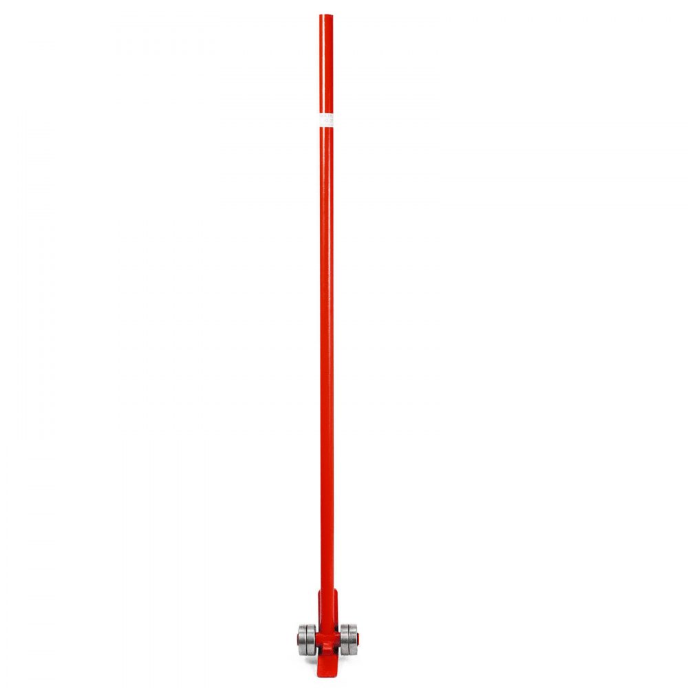 Pry Lever Bar 2pcs 5ft Long Handle 6600lbs/3t Capacity W/ Wheels