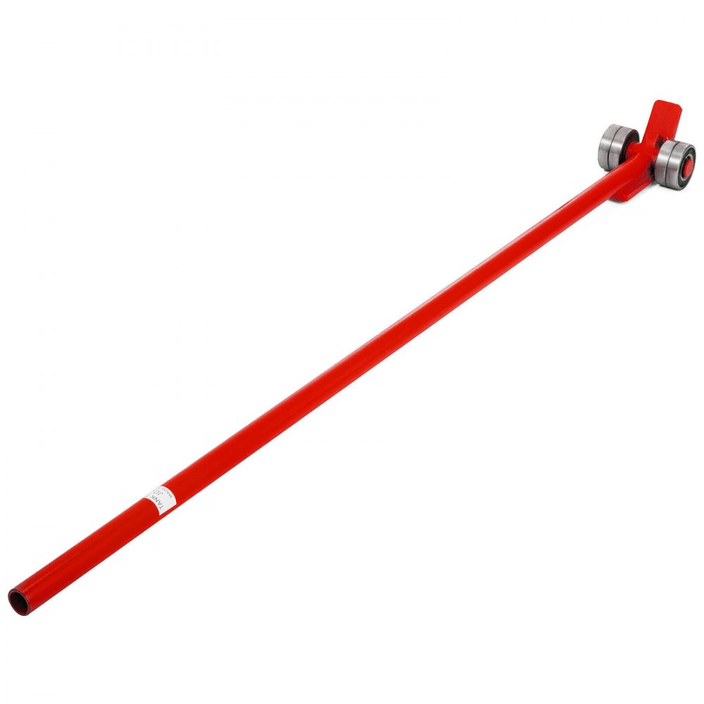 Pry Lever Bar 2pcs 5ft Long Handle 6600lbs/3t Capacity W/ Wheels
