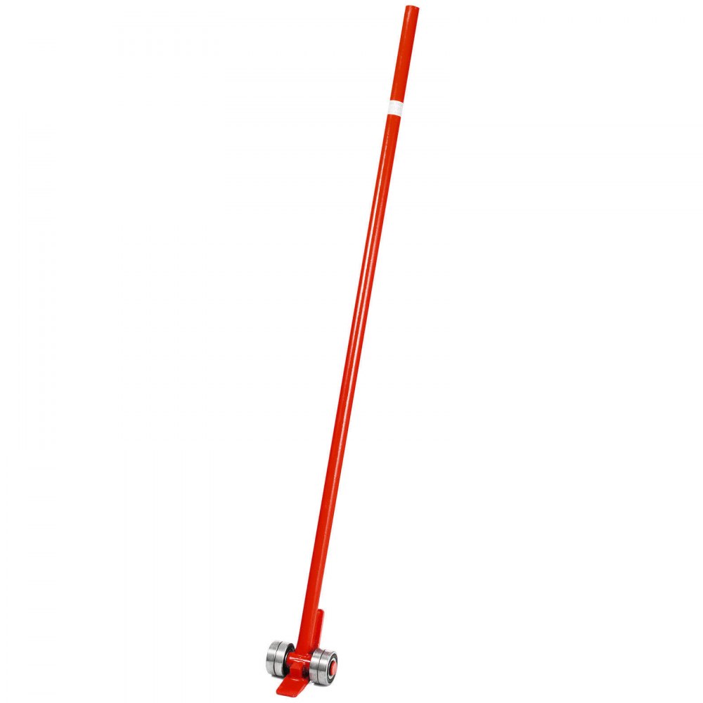 Pry Lever Bar 2pcs 5ft Long Handle 6600lbs/3t Capacity W/ Wheels