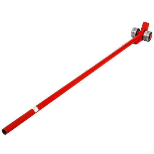 VEVOR 3T Prylever Bar 6600 lbs Capacity Steel Pry Lever Bar Heavy Duty with Wheels Prylever with 6FT Length Handle