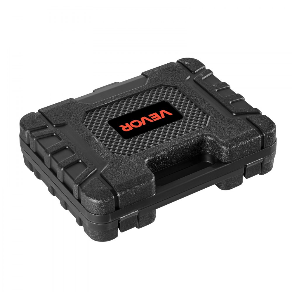 VEVOR Engine Cylinder Compression Tester Kit, Pressure Gauge Range of 0-100 PSI, Automotive Leak Down Tester Kit with 4 Adapters, 2 Metal Tubes, Pressure Check & Leakage Rate Test on Cars, Motorcycles