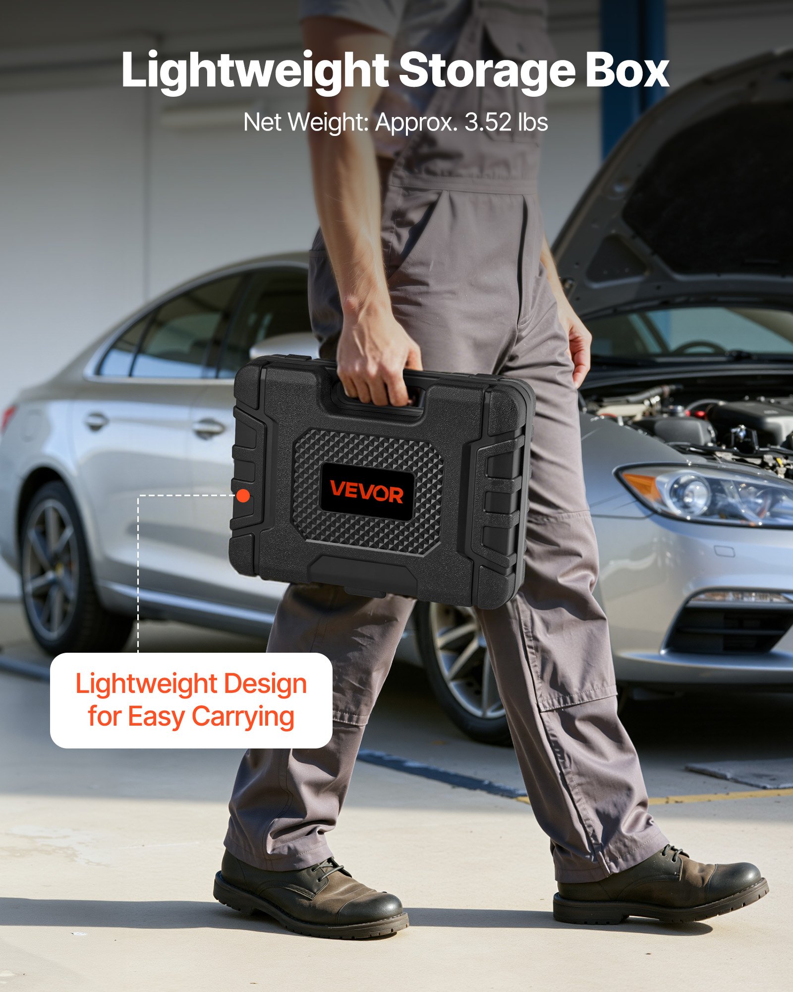 VEVOR Engine Cylinder Compression Tester Kit, Pressure Gauge Range of 0-100 PSI, Automotive Leak Down Tester Kit with 4 Adapters, 2 Metal Tubes, Pressure Check & Leakage Rate Test on Cars, Motorcycles