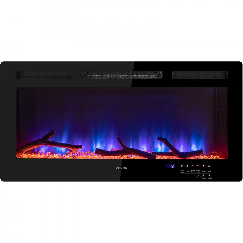 Chimenea eléctrica VEVOR Chimenea lineal 36'' Montada en la pared o empotrada con control remoto