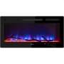 VEVOR Electric Fireplace Linear Fireplace 36'' Wall-mounted or Recessed w/Remote