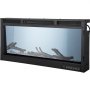 VEVOR Electric Fireplace Linear Fireplace 36'' Wall-mounted or Recessed w/Remote
