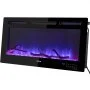 VEVOR Electric Fireplace Linear Fireplace 36'' Wall-mounted or Recessed w/Remote